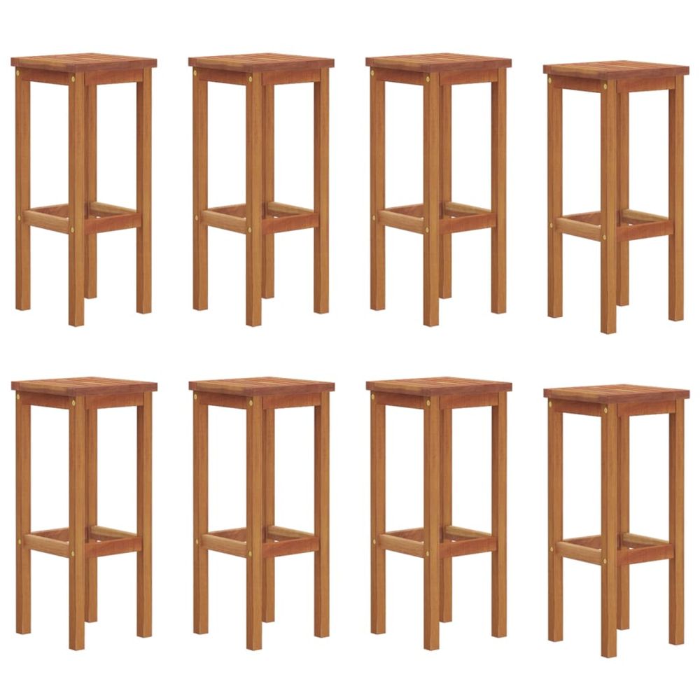 Vidaxl Barové stoličky 8 ks, akáciový masív